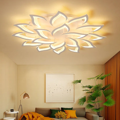 Plafonnier LED IRALAN Dimmable - Éclairage Art Déco avec Contrôle via APP | Lumière Chaude &amp; Froid